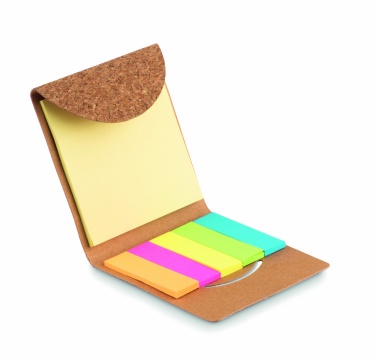 Logotrade business gifts photo of: Cork sticky note memo pad