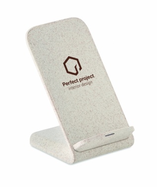Logo trade promotional items image of: Wheat straw/ABS charger std10W