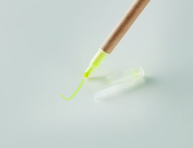 Logotrade promotional product picture of: 2 in 1 carton pen highlighter