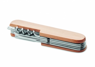 Logo trade corporate gifts picture of: Multi tool pocket knife bamboo