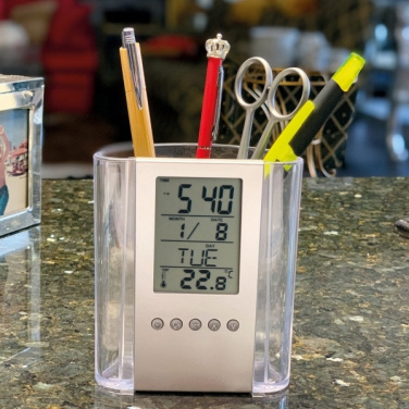 Logotrade promotional product image of: Acrylic desk pen holder MADRID
