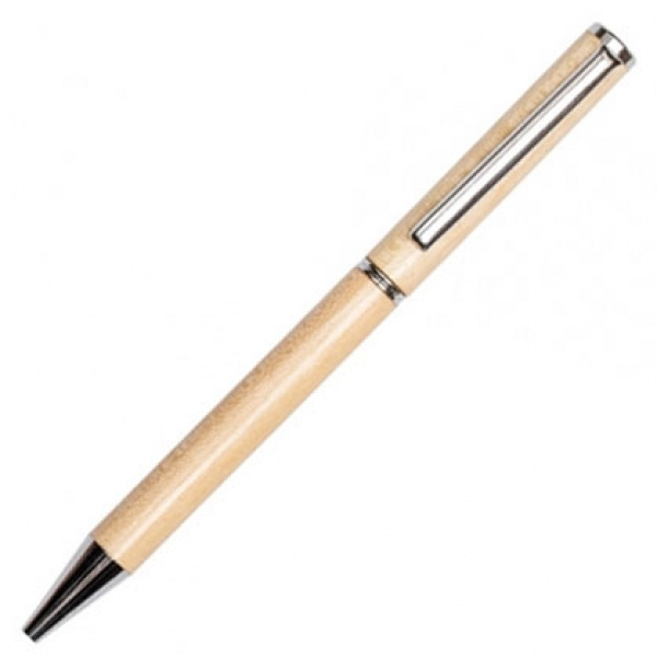 Logo trade advertising product photo of: Wooden ballpen HEYWOOD