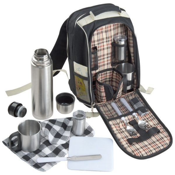 Logotrade business gift image of: Luxurious picnic backpack with cool bag GEORGIA