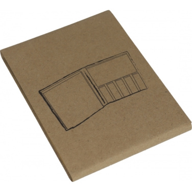 Logo trade promotional giveaway photo of: Adhesive note pad BURLINGTON