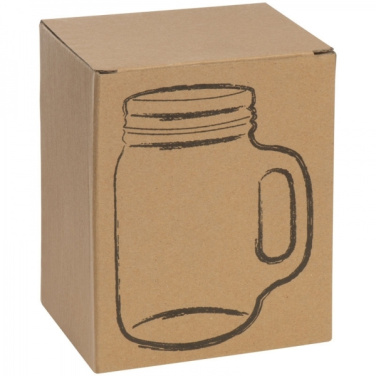 Logotrade promotional merchandise photo of: Drinking glass with handle and lid TREVISO 450 ml