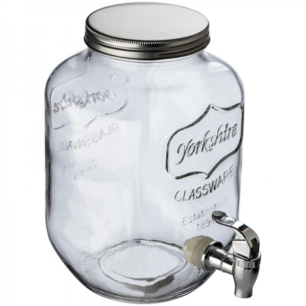 Logotrade corporate gift image of: Set drink dispenser and glasses ACAPULCO