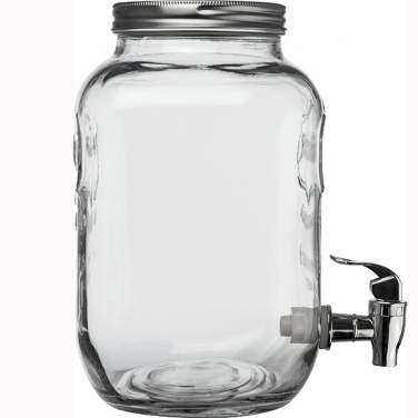 Logo trade promotional giveaways image of: Set drink dispenser and glasses ACAPULCO
