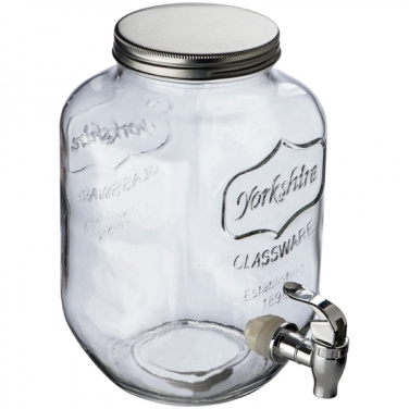 Logotrade promotional gift picture of: Set drink dispenser and glasses ACAPULCO