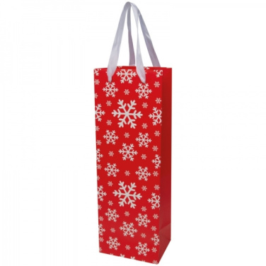 Logo trade business gift photo of: Wine bag in Christmas design LAPLAND