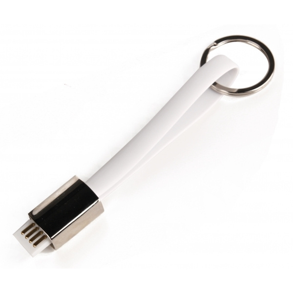 Logotrade promotional gift image of: Data transfer cable and keyring