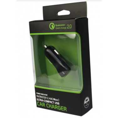 Logotrade promotional giveaway image of: Car charger (Qualcomm Quick Charge 3.0)