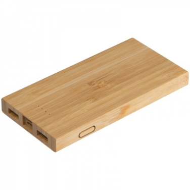 Logo trade promotional product photo of: Bamboo power bank KATOWICE