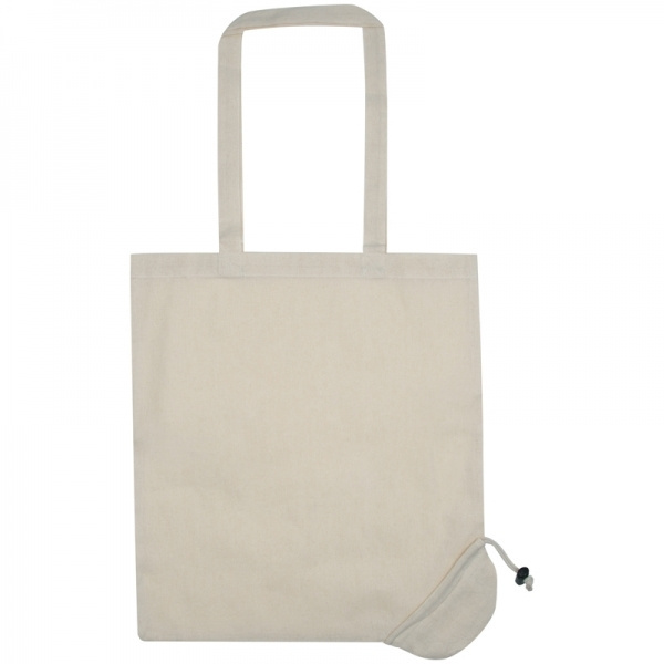 Logo trade business gift photo of: Foldable cotton bag KLEHOLM