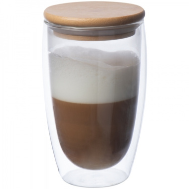 Logo trade corporate gifts picture of: Double-walled glass ZAKOPANE 500 ml