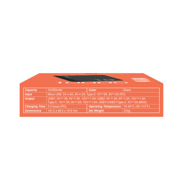 Logotrade promotional item picture of: POWER BANK SILICON POWER QP15 10000 MAH