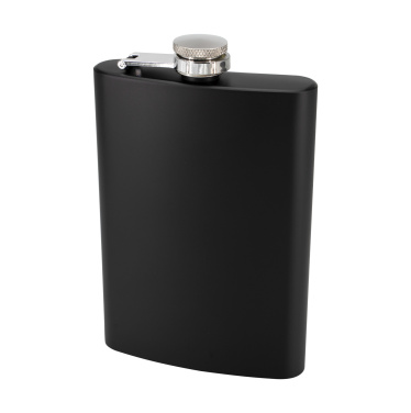 Logotrade business gift image of: Hip flask OLYMPOS Schwarzwolf