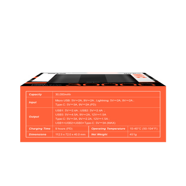 Logotrade corporate gift image of: POWER BANK SILICON POWER QX55 30000 MAH