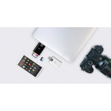 Logotrade promotional items photo of: MicroSD and SD card reader Silicon Power Combo 3.1
