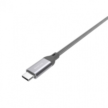 Logotrade promotional item image of: Nylon data transfer cable LK30 Type - C Quick Charge 3.0