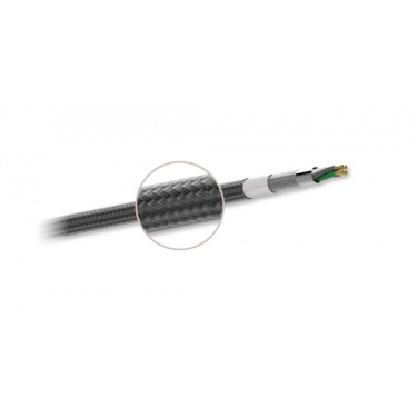 Logo trade promotional giveaways image of: Nylon data transfer cable LK30 Type - C Quick Charge 3.0