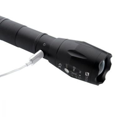 Logotrade advertising product image of: Flashlight DELGADA Schwarzwolf