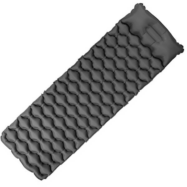 Logo trade promotional gifts image of: Inflatable mat SAJAMA Schwarzwolf
