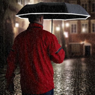 Logo trade corporate gifts picture of: Umbrella CRUX Schwarzwolf