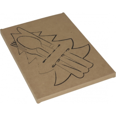 Logo trade promotional giveaways image of: Cutlery pad in Christmas tree shape DUFFEL