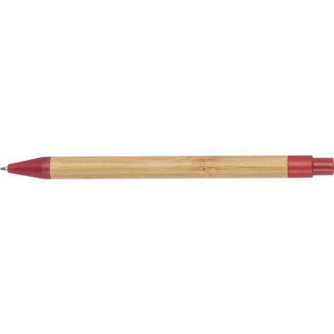 Logo trade business gifts image of: Wheatstraw and bamboo ballpen HALLE