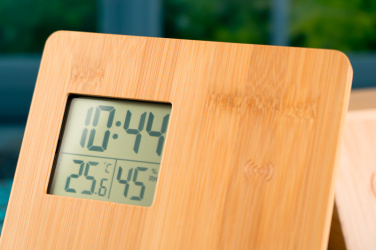Logotrade corporate gift image of: Bamboo weather station GRANADA