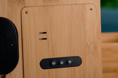 Logo trade business gifts image of: Bamboo weather station GRANADA