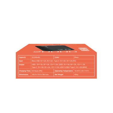 Logotrade promotional merchandise image of: Power bank Silicon Power QS15 20000 mAh