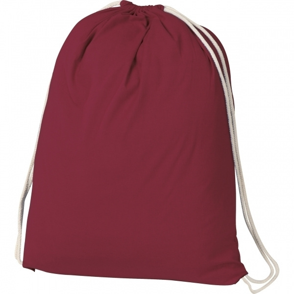 Logo trade promotional item photo of: Cotton gym bag BUDAPEST