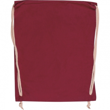 Logotrade promotional item image of: Cotton gym bag CARLSBAD