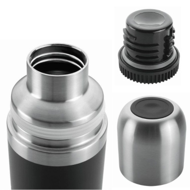 Logotrade promotional merchandise picture of: Vacuum bottle DINARA Schwarzwolf