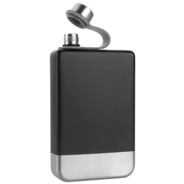 Logo trade promotional merchandise photo of: Hip flask set TAHAT Schwarzwolf