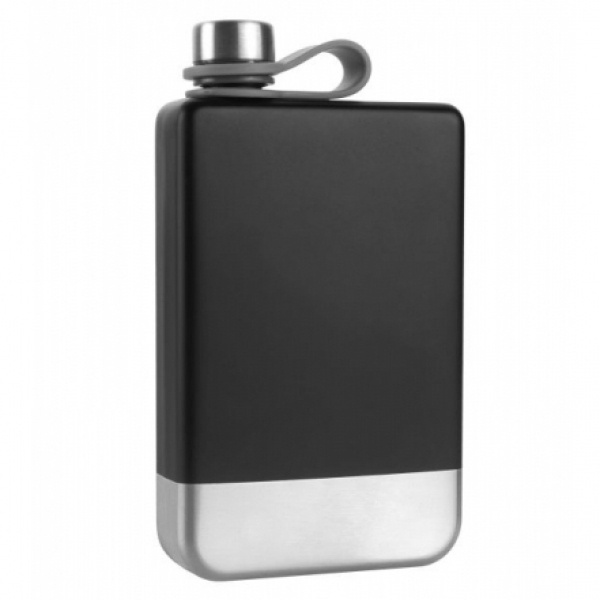 Logotrade advertising product image of: Hip flask HALTI Schwarzwolf
