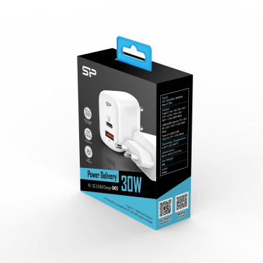 Logo trade promotional merchandise image of: SILICON POWER fast charger QM25