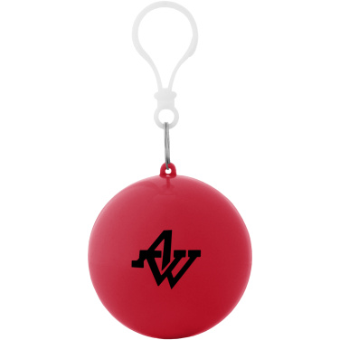 Logo trade promotional product photo of: Xina rain poncho in storage ball with keychain