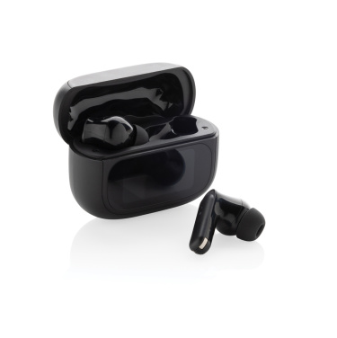 Logo trade promotional product photo of: Airtune RCS recycled plastic ANC earbuds with touch screen