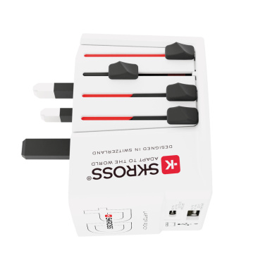 Logo trade corporate gift photo of: SKROSS World Travel Adapter MUV 65W PD with USB C Cable