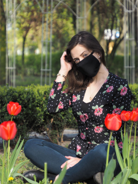 Logotrade promotional gift picture of: MARS cotton mask (size M) 1379165