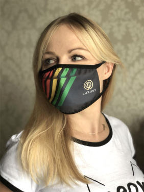 Logo trade promotional items picture of: MARS PRO cotton mask (size M) with pocket and HEPA filter 1380165