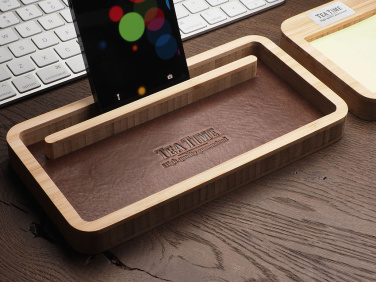 Logotrade promotional products photo of: Wooden desk organiser 1852292