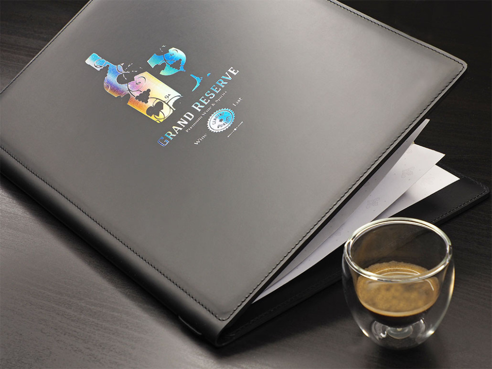 Logo trade corporate gifts image of: Menu cover Fine Dining Pro 1220094