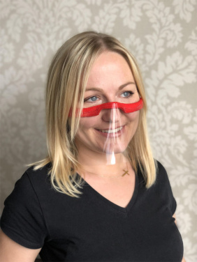 Logo trade corporate gifts image of: KALIPSO clear face shield-mask for mouth and nose 1447162