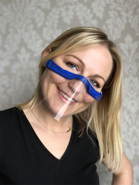 Logo trade promotional items image of: KALIPSO clear face shield-mask for mouth and nose 1447162