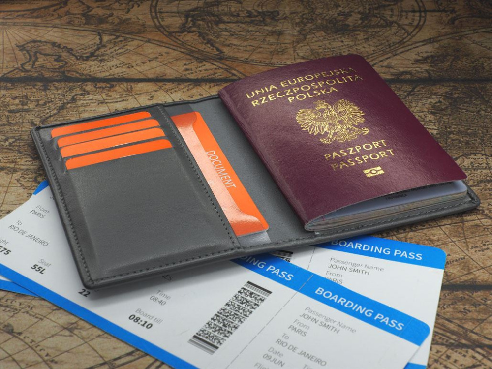 Logotrade promotional giveaway image of: RFID passport case 1301119