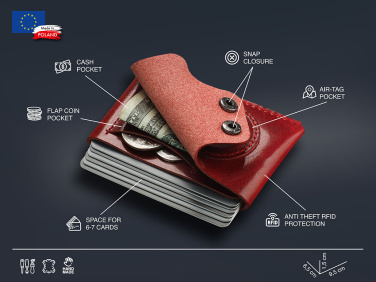 Logotrade promotional item image of: Wallet with AirTag holder 1936141