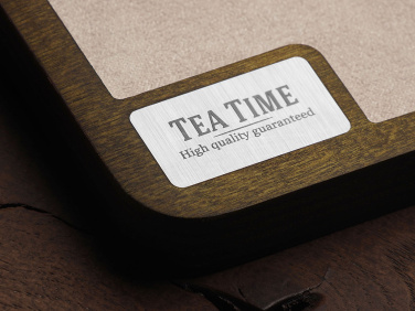 Logo trade promotional gifts image of: Wooden desk organiser 1818121